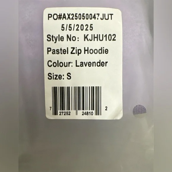 NWT COMFRT Pastel Zip Hoodie- Unisex Size Small - Picture 7 of 8